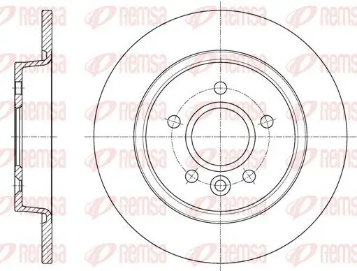 Bremsscheibe Hinterachse REMSA 61590.00 Bild Bremsscheibe Hinterachse REMSA 61590.00