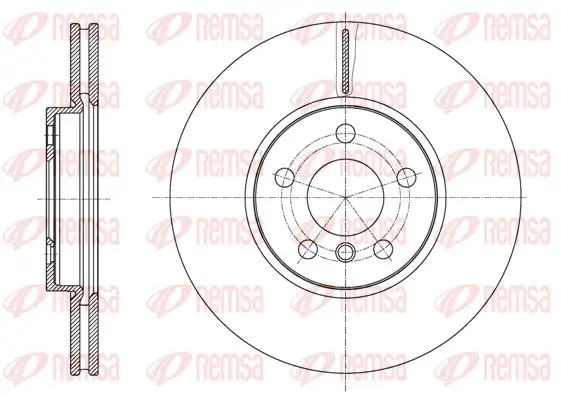 Bremsscheibe Vorderachse REMSA 61596.10