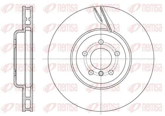 Bremsscheibe REMSA 61598.11