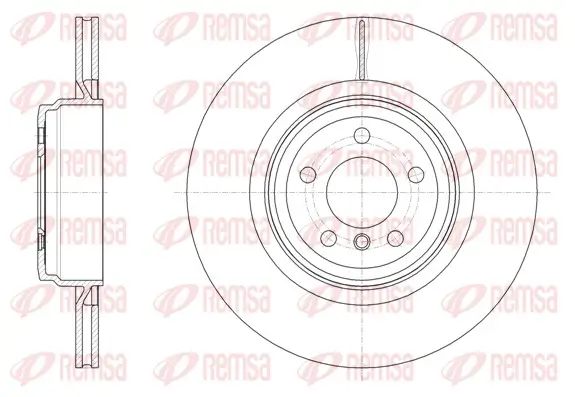 Bremsscheibe Hinterachse REMSA 61599.10