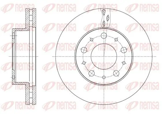 Bremsscheibe Vorderachse REMSA 61600.10