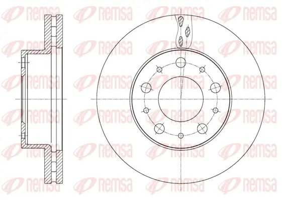 Bremsscheibe Vorderachse REMSA 61600.10