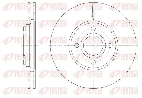 Bremsscheibe Vorderachse REMSA 61601.10
