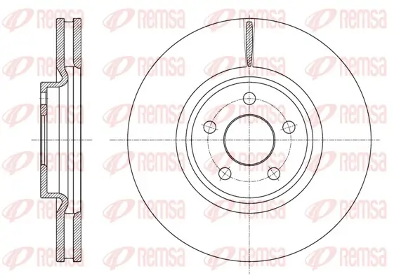 Bremsscheibe Vorderachse REMSA 61602.10