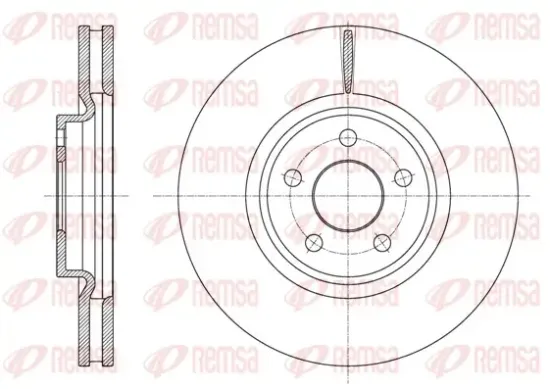 Bremsscheibe Vorderachse REMSA 61602.10 Bild Bremsscheibe Vorderachse REMSA 61602.10