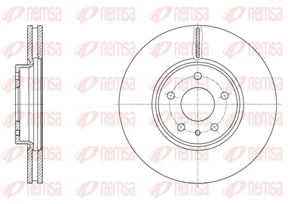 Bremsscheibe Vorderachse REMSA 61605.10