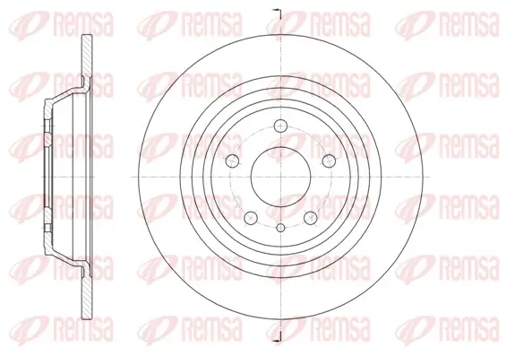 Bremsscheibe Hinterachse REMSA 61606.00