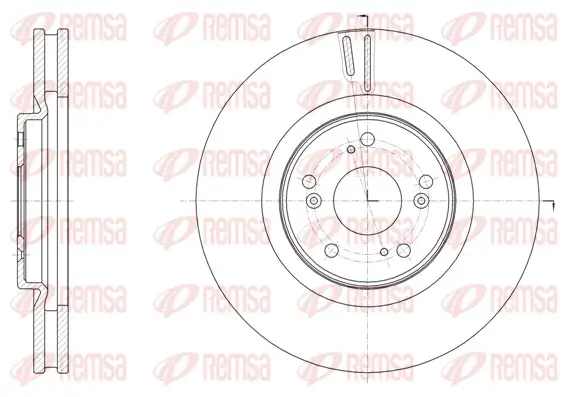Bremsscheibe Vorderachse REMSA 61607.10