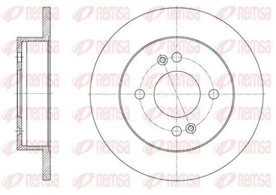 Bremsscheibe Hinterachse REMSA 61609.00 Bild Bremsscheibe Hinterachse REMSA 61609.00