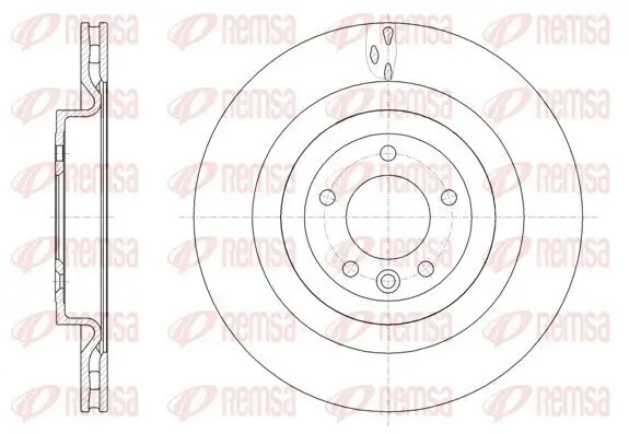 Bremsscheibe Hinterachse REMSA 61612.10