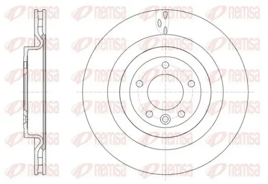 Bremsscheibe Hinterachse REMSA 61612.10 Bild Bremsscheibe Hinterachse REMSA 61612.10