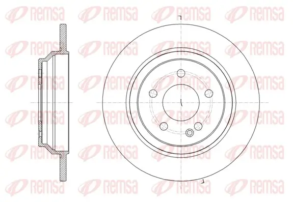 Bremsscheibe Hinterachse REMSA 61616.00
