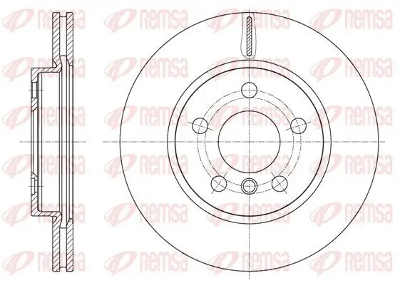 Bremsscheibe Vorderachse REMSA 61617.10