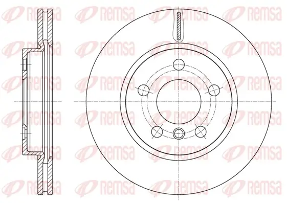 Bremsscheibe Vorderachse REMSA 61617.10