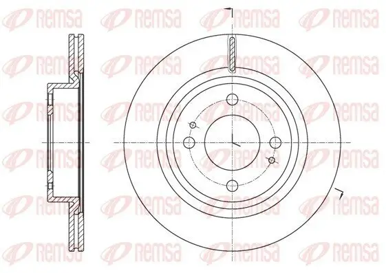 Bremsscheibe Vorderachse REMSA 61621.10