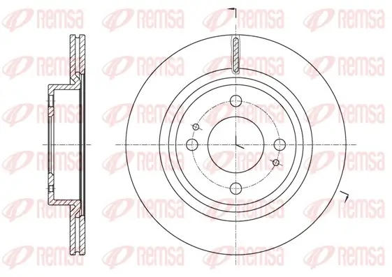Bremsscheibe Vorderachse REMSA 61621.10