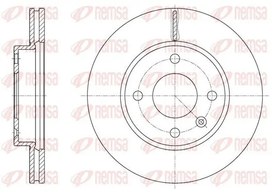 Bremsscheibe Vorderachse REMSA 61624.10