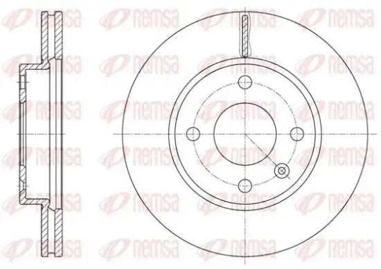 Bremsscheibe Vorderachse REMSA 61624.10 Bild Bremsscheibe Vorderachse REMSA 61624.10