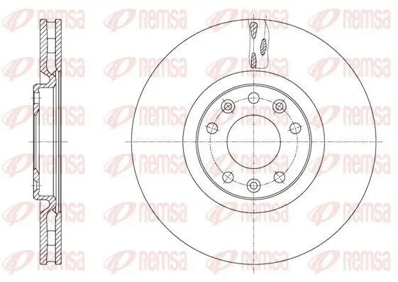 Bremsscheibe Vorderachse REMSA 61628.10