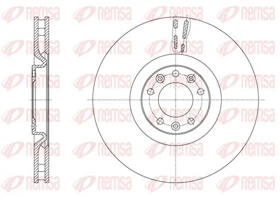 Bremsscheibe Vorderachse REMSA 61629.10
