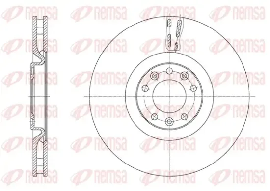 Bremsscheibe Vorderachse REMSA 61629.10 Bild Bremsscheibe Vorderachse REMSA 61629.10