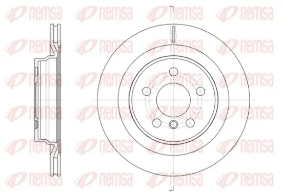Bremsscheibe Hinterachse REMSA 61632.10 Bild Bremsscheibe Hinterachse REMSA 61632.10