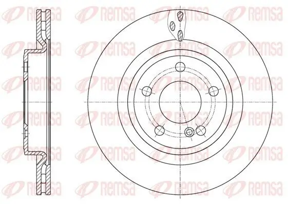 Bremsscheibe Hinterachse REMSA 61633.10
