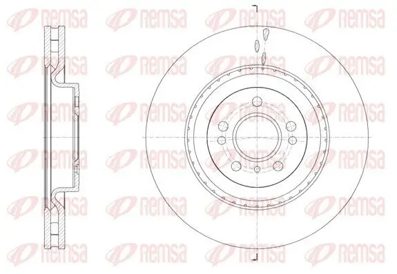 Bremsscheibe Vorderachse REMSA 61634.10