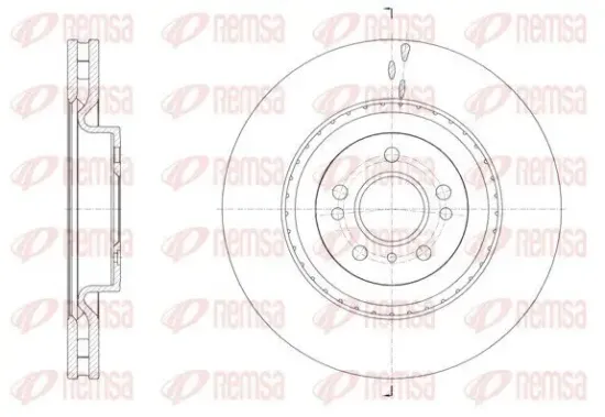 Bremsscheibe Vorderachse REMSA 61634.10 Bild Bremsscheibe Vorderachse REMSA 61634.10