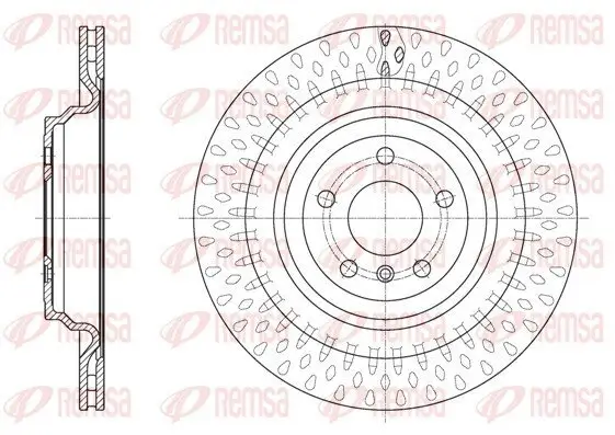 Bremsscheibe Hinterachse REMSA 61635.10
