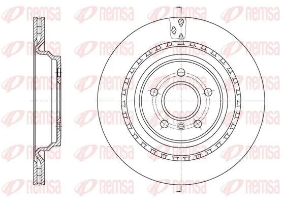 Bremsscheibe Hinterachse REMSA 61636.10