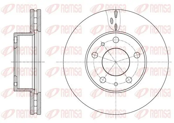 Bremsscheibe REMSA 61637.10