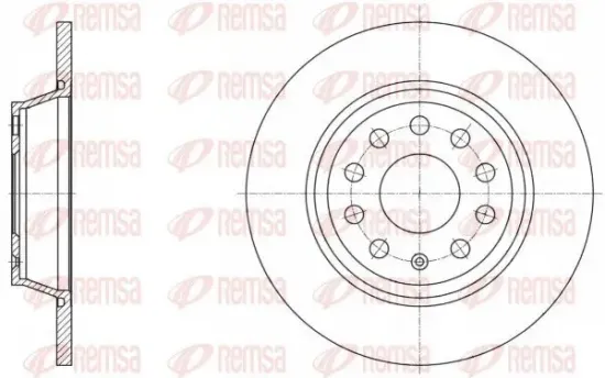 Bremsscheibe Hinterachse REMSA 61646.00 Bild Bremsscheibe Hinterachse REMSA 61646.00