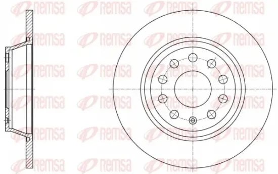 Bremsscheibe Hinterachse REMSA 61646.00 Bild Bremsscheibe Hinterachse REMSA 61646.00