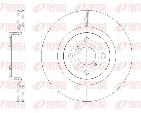 Bremsscheibe Vorderachse REMSA 61656.10