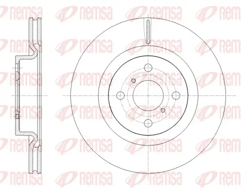 Bremsscheibe Vorderachse REMSA 61656.10