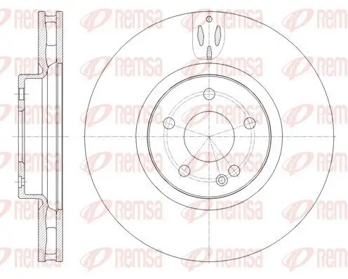 Bremsscheibe REMSA 61657.10