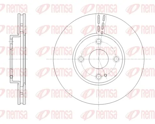 Bremsscheibe Vorderachse REMSA 61659.10