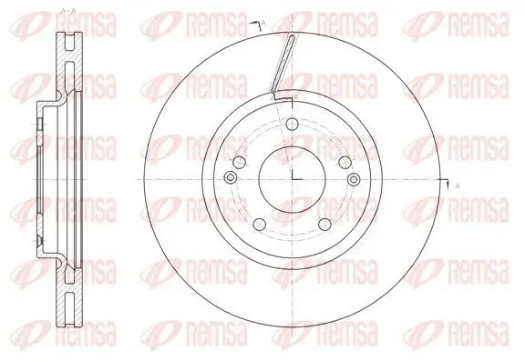 Bremsscheibe Vorderachse REMSA 61663.10