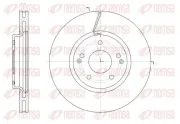 Bremsscheibe Vorderachse REMSA 61663.10