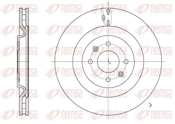 Bremsscheibe REMSA 61667.10