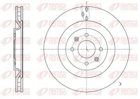 Bremsscheibe Vorderachse REMSA 61667.10 Bild Bremsscheibe Vorderachse REMSA 61667.10