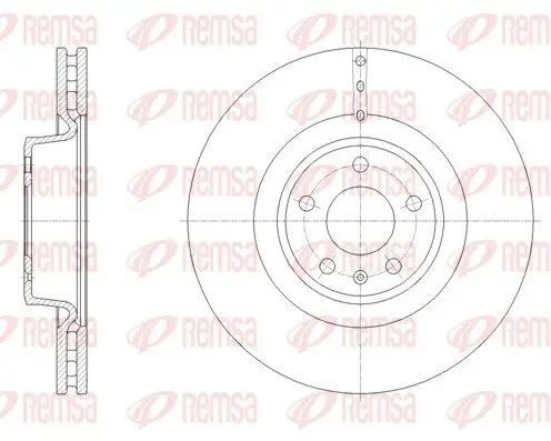 Bremsscheibe Vorderachse REMSA 61670.10 Bild Bremsscheibe Vorderachse REMSA 61670.10