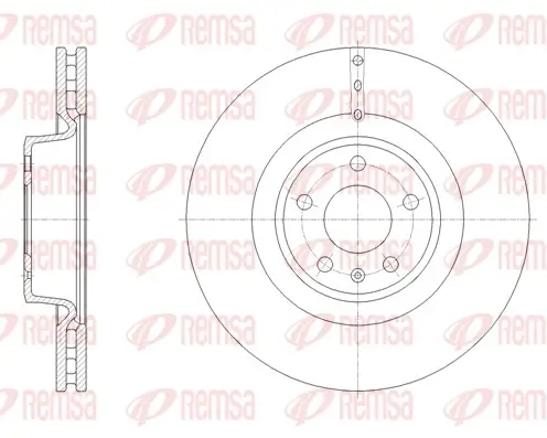 Bremsscheibe Vorderachse REMSA 61670.10 Bild Bremsscheibe Vorderachse REMSA 61670.10