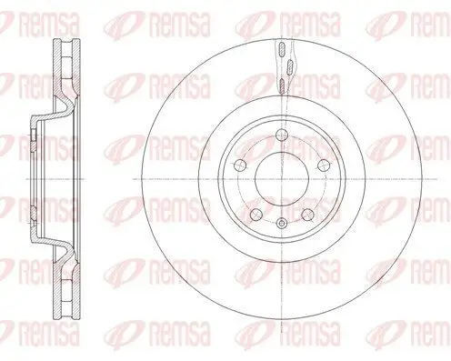 Bremsscheibe Vorderachse REMSA 61671.10 Bild Bremsscheibe Vorderachse REMSA 61671.10