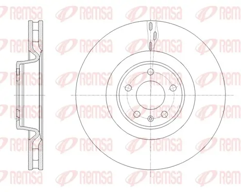 Bremsscheibe Vorderachse REMSA 61671.10