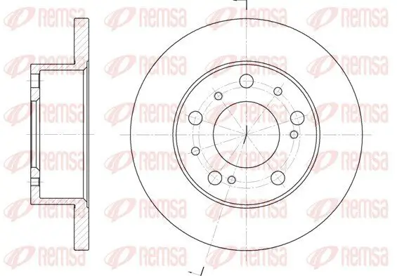 Bremsscheibe REMSA 6169.00