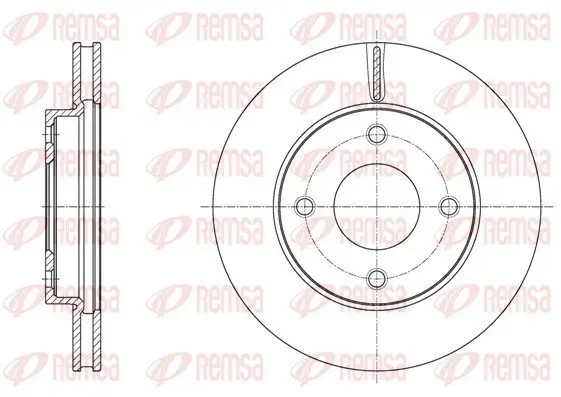 Bremsscheibe Vorderachse REMSA 61716.10