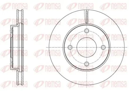 Bremsscheibe Vorderachse REMSA 61716.10 Bild Bremsscheibe Vorderachse REMSA 61716.10