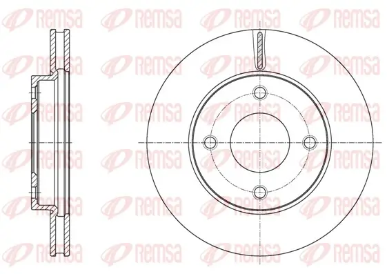 Bremsscheibe Vorderachse REMSA 61716.10